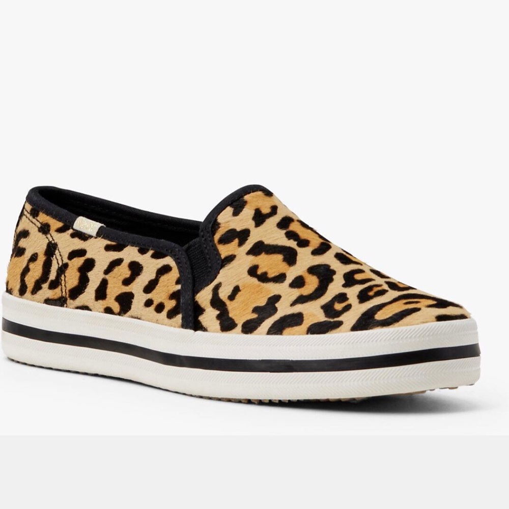 Keds X Kate Spade New York double Decker leopard print sneakers